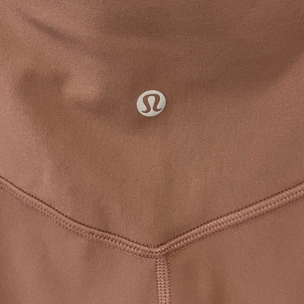 Lululemon Women Wide Leg Crop Pants Size 12 Brown Athleisure Yoga Gym Comfort - Picture 4 of 10